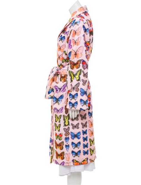 Versace Long SS'95 Butterfly Printed Robe 